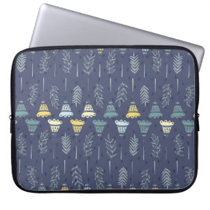 Housse Pour Ordinateur Portable Une texture douce et transparente avec des feuille