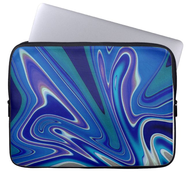 Housse Pour Ordinateur Portable Une touche de bleu (Devant)