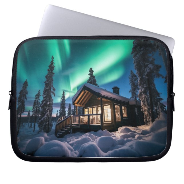Housse Pour Ordinateur Portable Une vue magnifique sur l'Arctique (Devant)