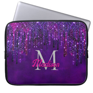 Housse Pour Ordinateur Portable Unicorn rose mou Déchets de Parties scintillant mo