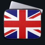 Housse Pour Ordinateur Portable Union Jack<br><div class="desc">Le drapeau britannique Union Jack est simple et propre.</div>