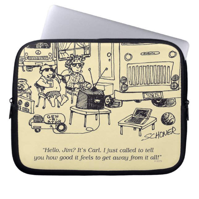 Housse Pour Ordinateur Portable Vacances de famille (Devant)