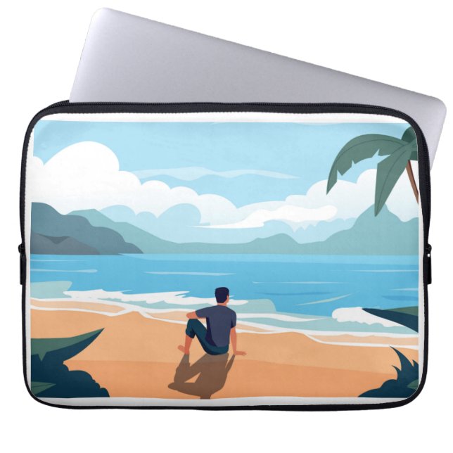 Housse Pour Ordinateur Portable Vacances et randonnée (Devant)