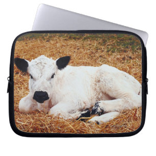 Housse Pour Ordinateur Portable Vache à bébé, veau
