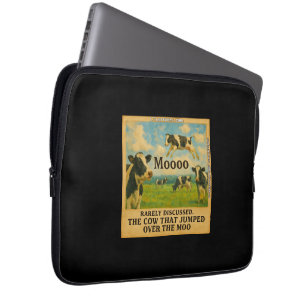 Housse Pour Ordinateur Portable Vache a sauté par-dessus le Meuh – Chariot de jeu