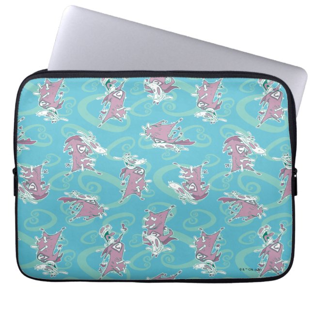 Housse Pour Ordinateur Portable Vache et poulet Super Vache Motif (Devant)