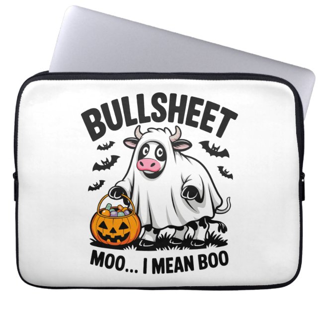 Housse Pour Ordinateur Portable vache halloween (Devant)