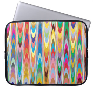 Housse Pour Ordinateur Portable Vagues arc-en-ciel