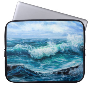Housse Pour Ordinateur Portable Vagues dans l'océan. Impressionnisme moderne, mode