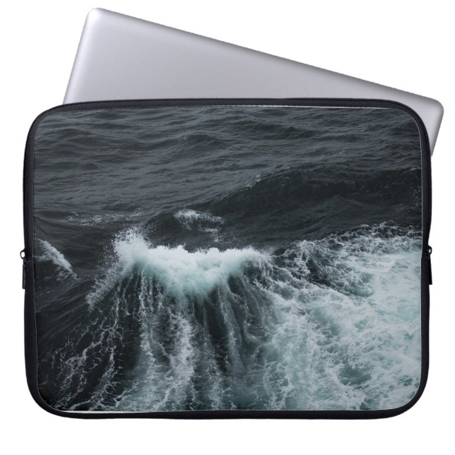 HOUSSE POUR ORDINATEUR PORTABLE VAGUES D'EAU (Devant)