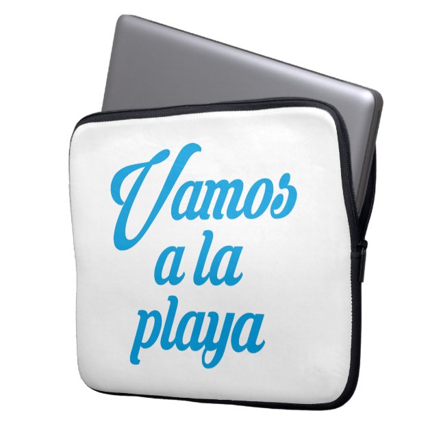 HOUSSE POUR ORDINATEUR PORTABLE VAMOS A LA PLAYA (devant gauche)