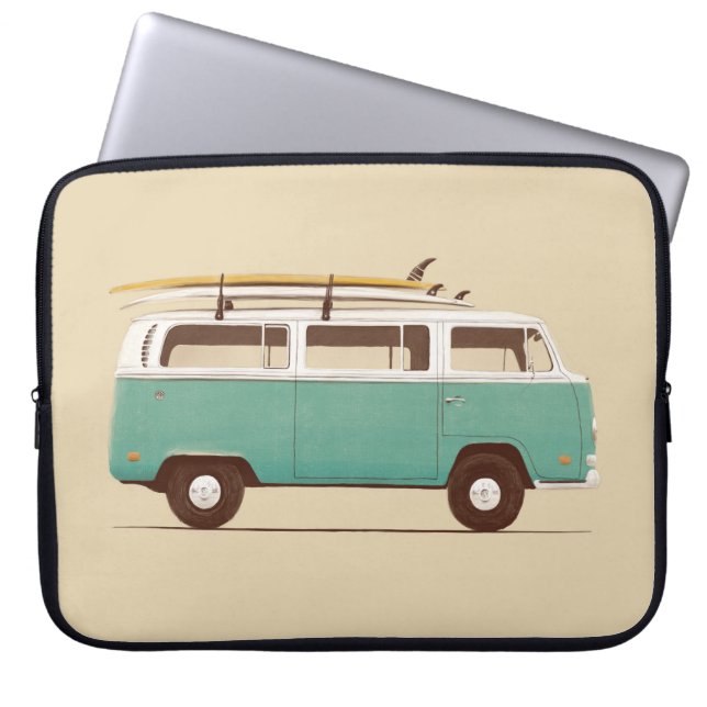 Housse Pour Ordinateur Portable Van bleu | Florent Bodart (Devant)