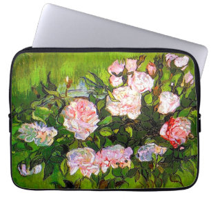 Housse Pour Ordinateur Portable Van Gogh Vie morte avec des roses roses roses