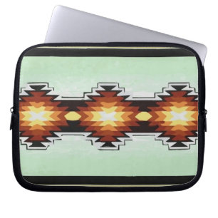 Housse Pour Ordinateur Portable Vecteur tribal aztèque de motif de turquoise du