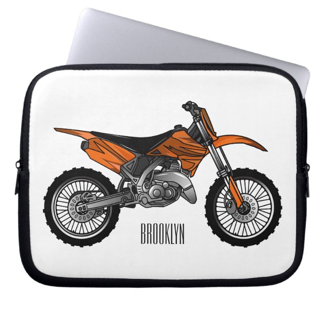 Housse Pour Ordinateur Portable Vélo droit hors route moto / motocross dessin anim (Devant)