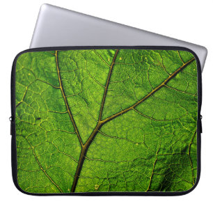 Housse Pour Ordinateur Portable Verdure des veines de feuilles de papillon