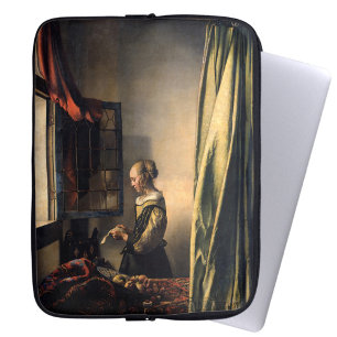 Housse Pour Ordinateur Portable Vermeer - Fille lisant une lettre à une fenêtre ou