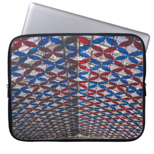 Housse Pour Ordinateur Portable Verre rouge et bleu au plafond