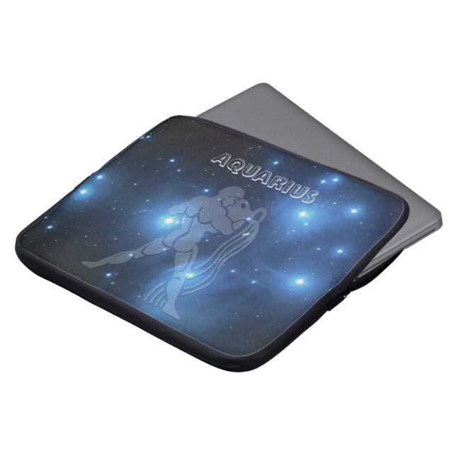 Housse Pour Ordinateur Portable Verseau transparent (Devant haut)