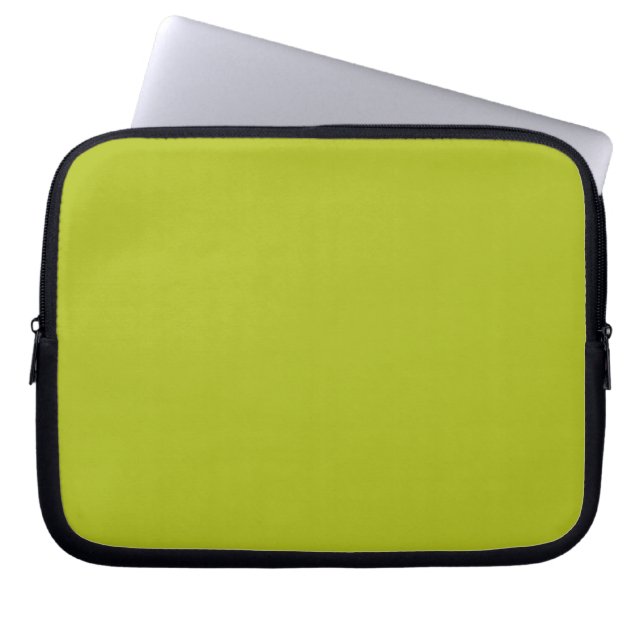 Housse Pour Ordinateur Portable Vert acide (couleur solide) (Devant)