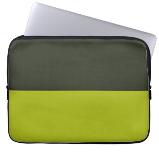Housse Pour Ordinateur Portable Vert acide - Noir verdâtre