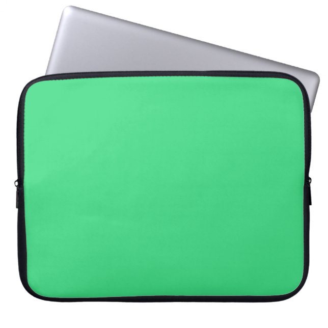 Housse Pour Ordinateur Portable Vert androïde (couleur solide) (Devant)