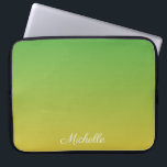 Housse Pour Ordinateur Portable Vert et jaune foncé personnalisé<br><div class="desc">Vert et jaune foncé personnalisé</div>
