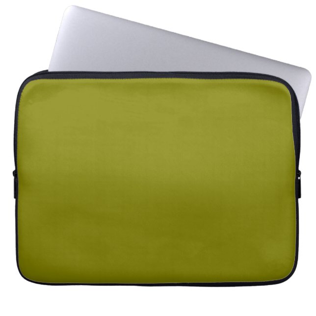Housse Pour Ordinateur Portable Vert olive classique (Devant)