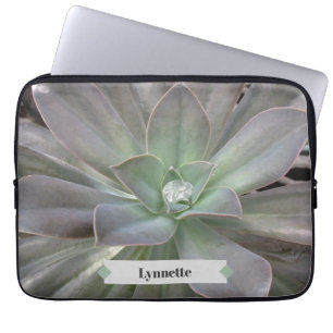 Housse Pour Ordinateur Portable Vert Succulent Personnalisé