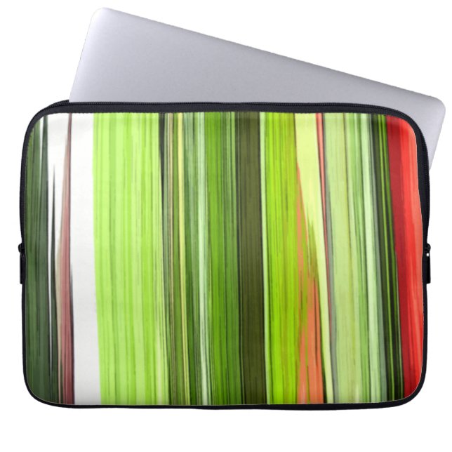 Housse Pour Ordinateur Portable Vert vertical Abstrait 422 (Devant)