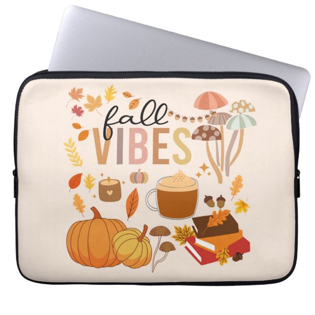 Housse Pour Ordinateur Portable Vibes d'automne (Devant)
