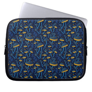 Housse Pour Ordinateur Portable Vibes de champignons rétro