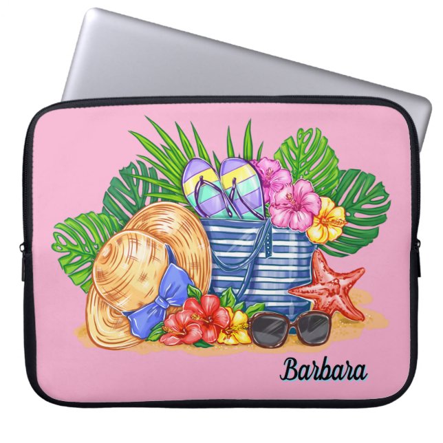 Housse Pour Ordinateur Portable Vibes de plage  (Devant)