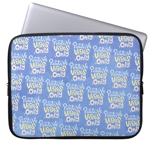 Housse Pour Ordinateur Portable Vibes Positives Seulement (Devant)