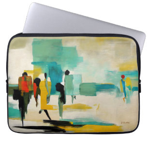 Housse Pour Ordinateur Portable Vibrance de midi – Figures abstraites