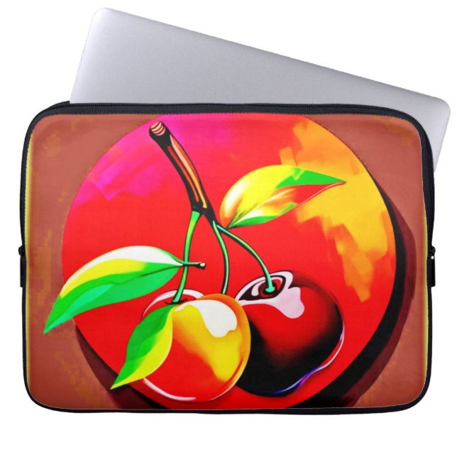 Housse Pour Ordinateur Portable Vibrant Cherry Duo (Devant)