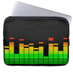 Housse Pour Ordinateur Portable Vibraphone d'égaliseur du battement de la musique