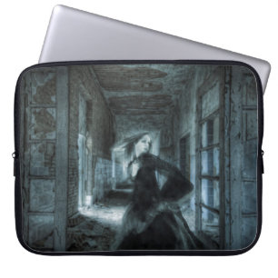 Housse Pour Ordinateur Portable Victorian Girl Ghost Running in Hallway