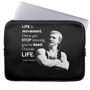 Housse Pour Ordinateur Portable Vie - Eugen Sandow Bodybuilding Motivation