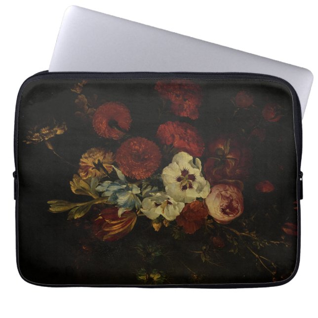 Housse Pour Ordinateur Portable Vie morte avec fleurs (Devant)