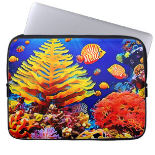 Housse Pour Ordinateur Portable Vie sous-marine de la barrière de poissons tropica