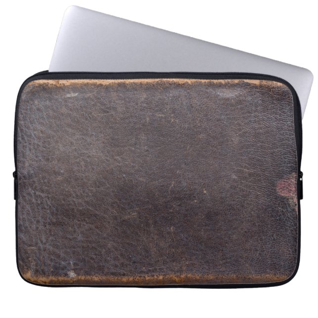Housse Pour Ordinateur Portable Vieille couverture en cuir de bible (Devant)