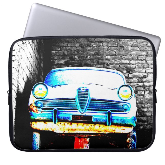 Housse Pour Ordinateur Portable Vieille voiture (Devant)