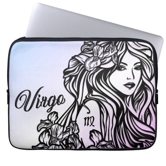 Housse Pour Ordinateur Portable Vierge Vierge Zodiaque Violet (Devant)