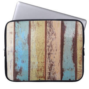Housse Pour Ordinateur Portable Vieux arrière - plan en bois coloré abstrait, arri