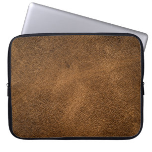 Housse Pour Ordinateur Portable Vieux cuir Brown : Arrière - plan texturé