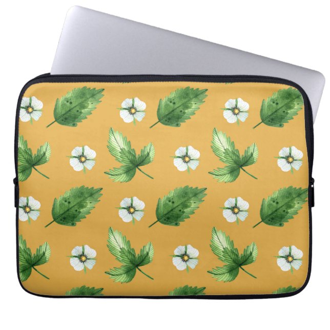 Housse Pour Ordinateur Portable Vigne de fleurs de passion (Devant)