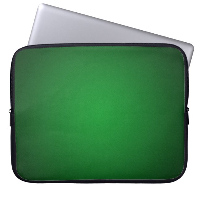 Housse Pour Ordinateur Portable Vignette Grainée Verte-Noire Cool (Devant)