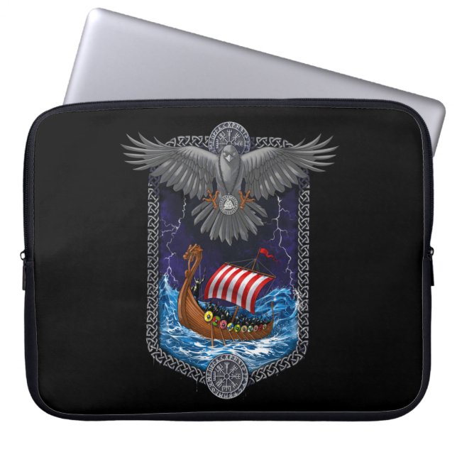 Housse Pour Ordinateur Portable Viking Warrior (Devant)