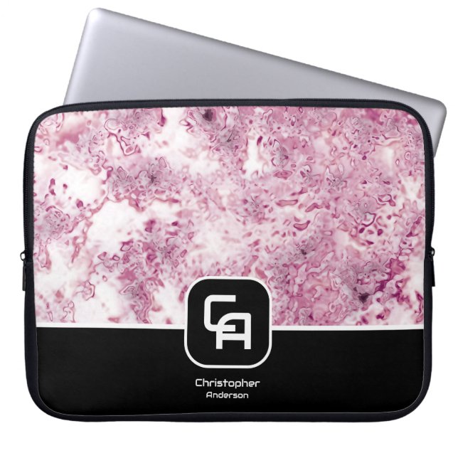 Housse Pour Ordinateur Portable Vin Monogram Pierre (Devant)
